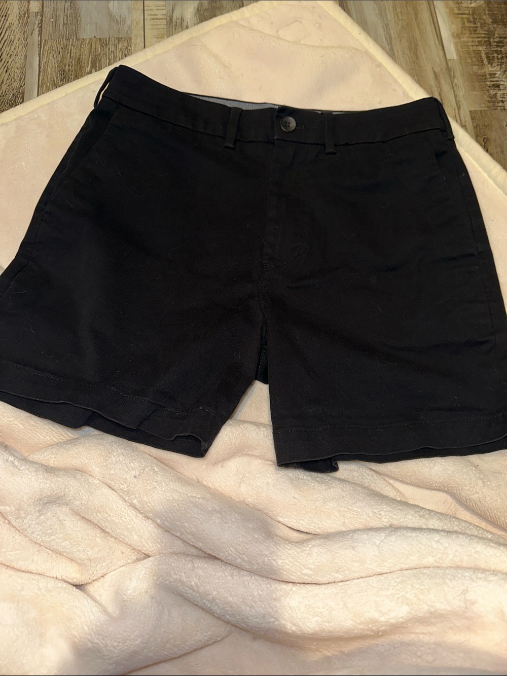 Express Black Men's Flat-Front Shorts